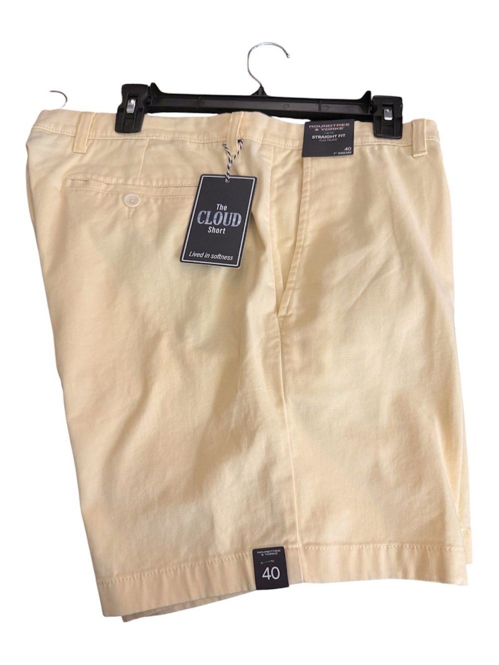 The Cloud Short Men’s Cream Chino Shorts - Size 40